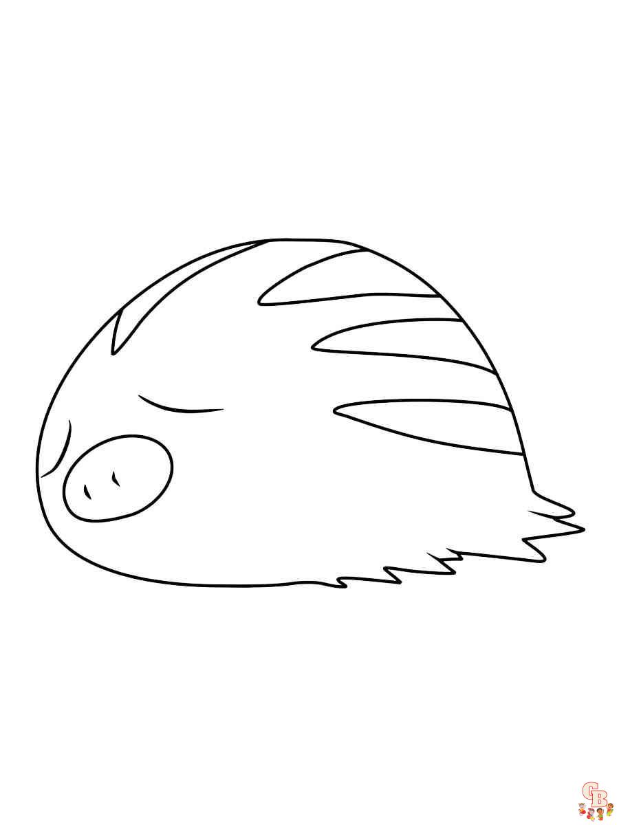 Swinub Coloring Pages 3