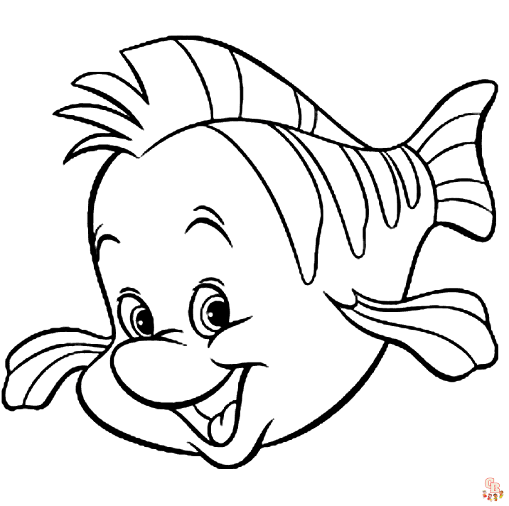 The Flounder Coloring Pages