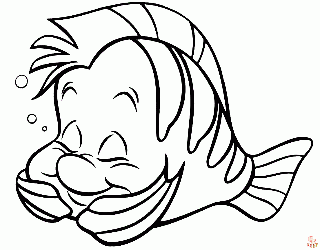 The Flounder Coloring Pages