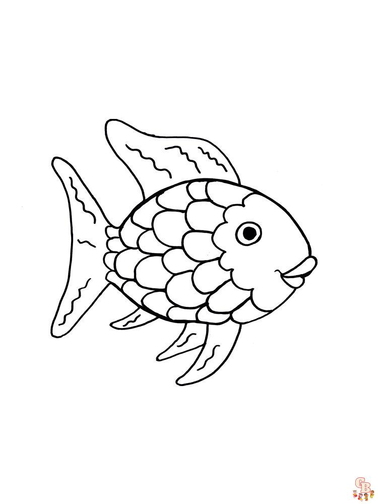 The Rainbow Fish Coloring Pages