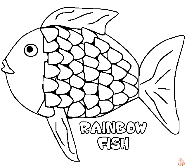 The Rainbow Fish Coloring Pages