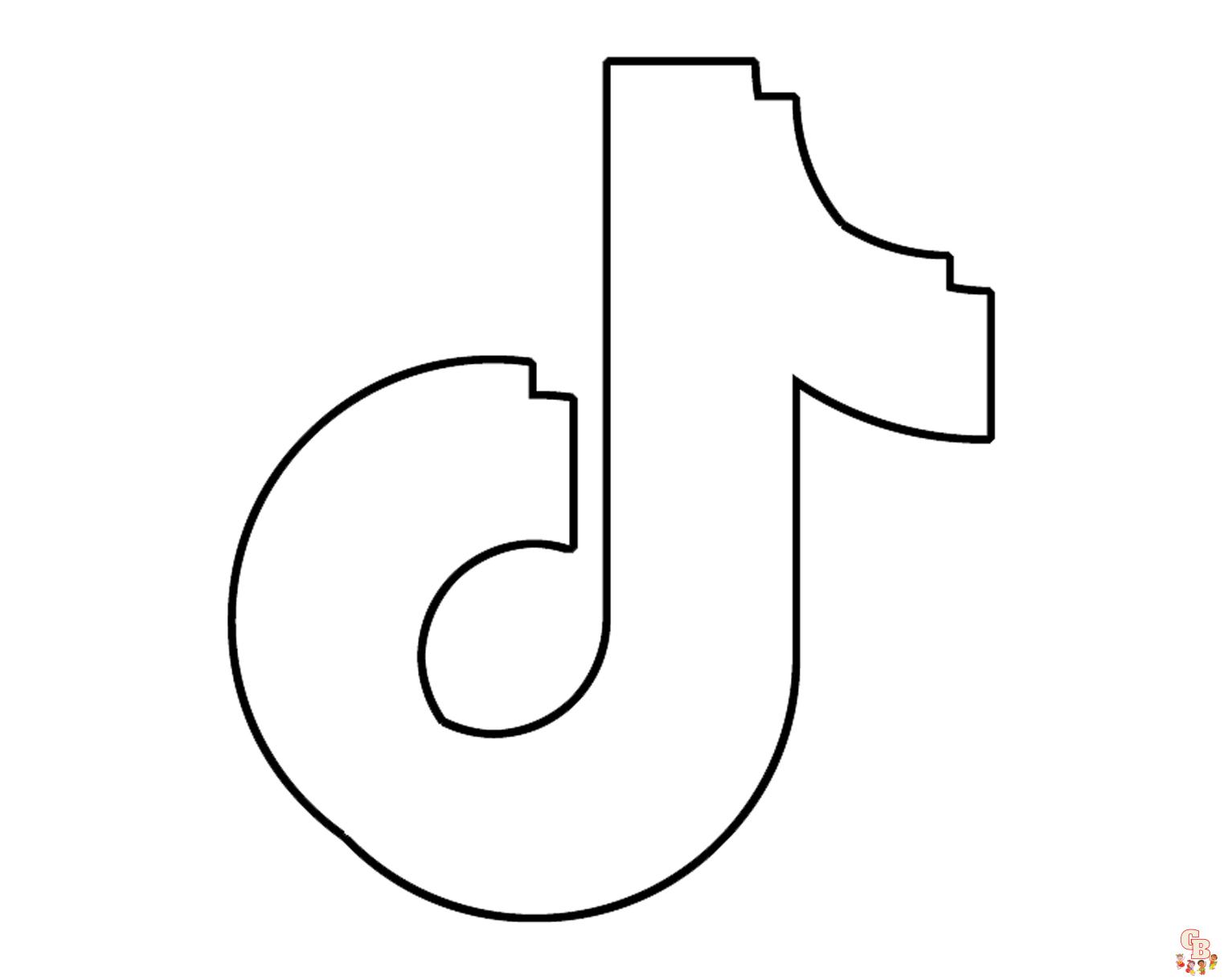 TikTok Coloring Pages 1
