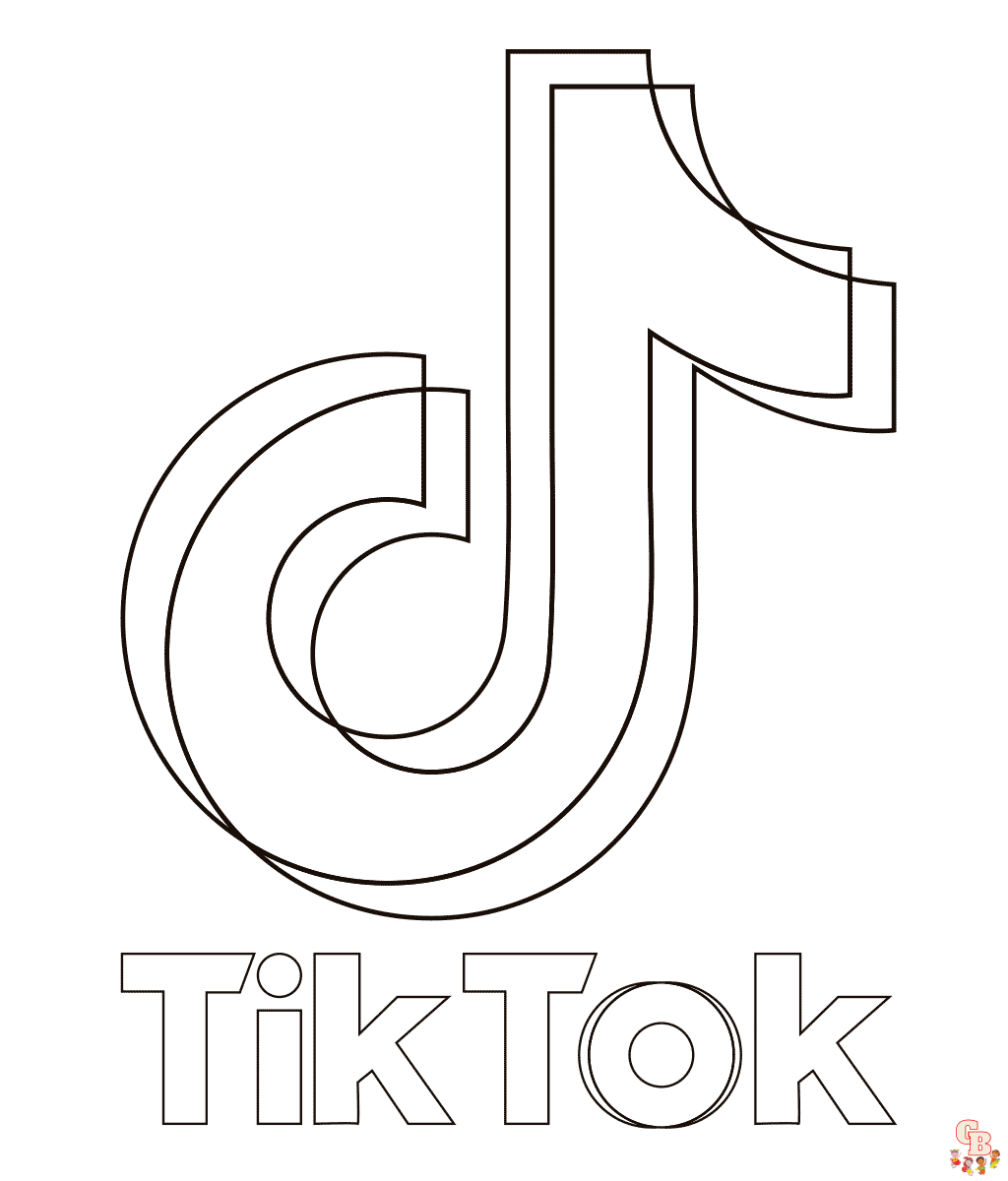 TikTok Coloring Pages 1