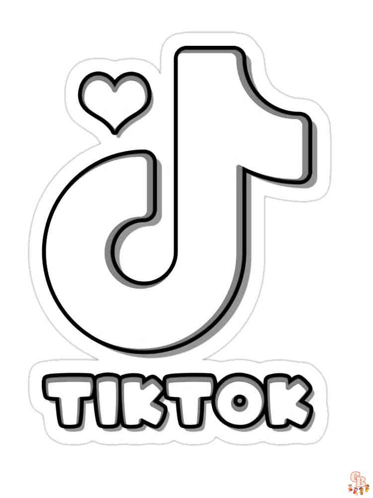 TikTok Coloring Pages 3
