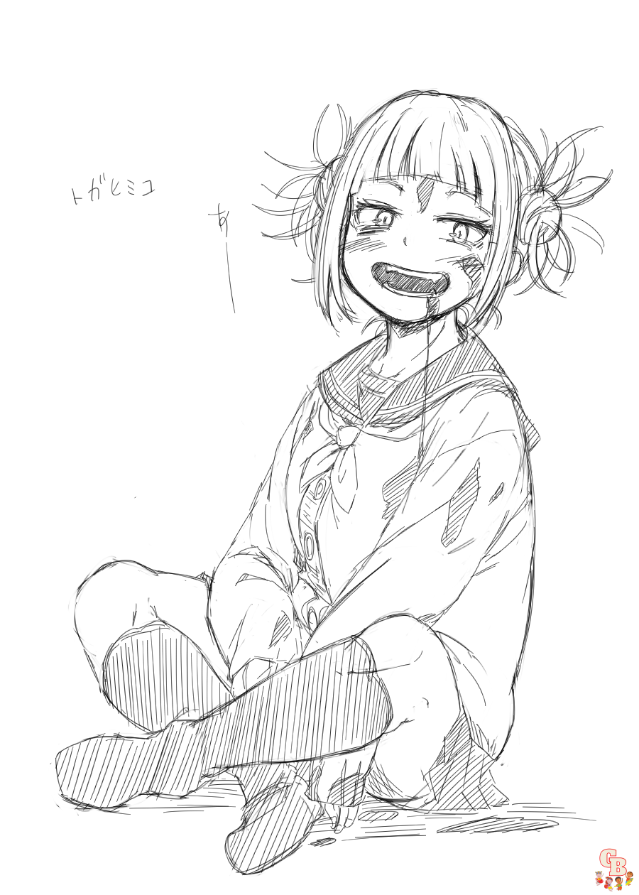 34+ Toga My Hero Academia Coloring Pages - PearsonIzzy