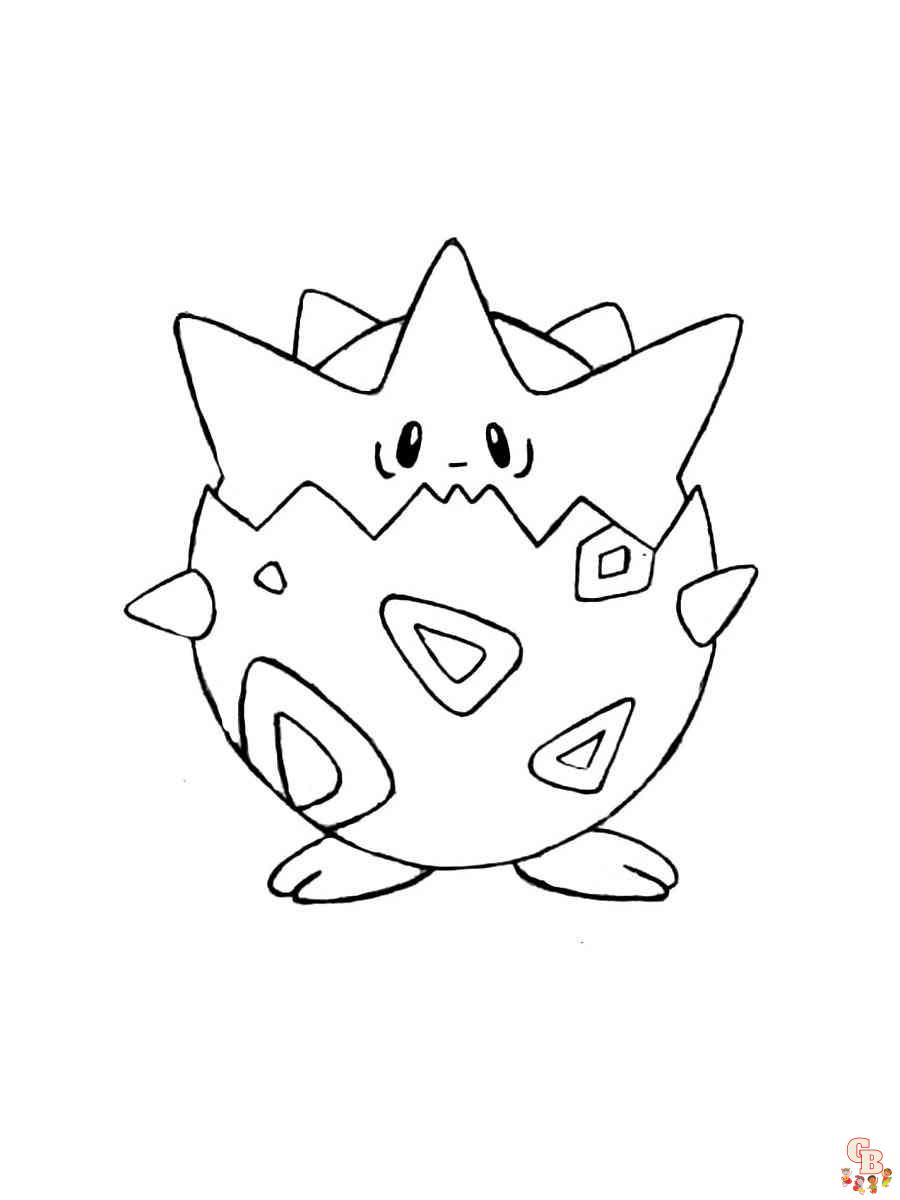 Togepi Coloring Pages 7