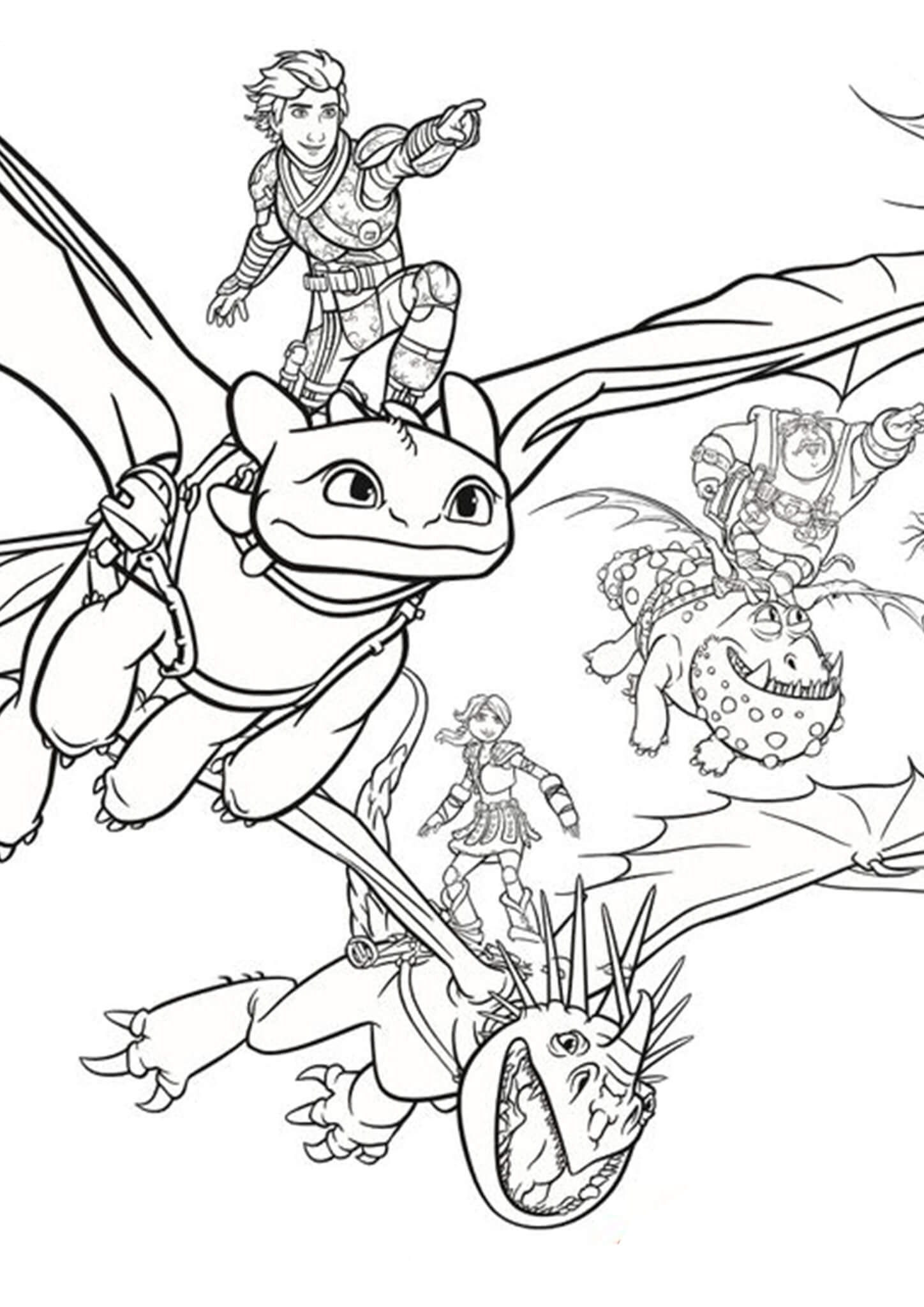 How To Train Your Dragon Coloring Page Toothless