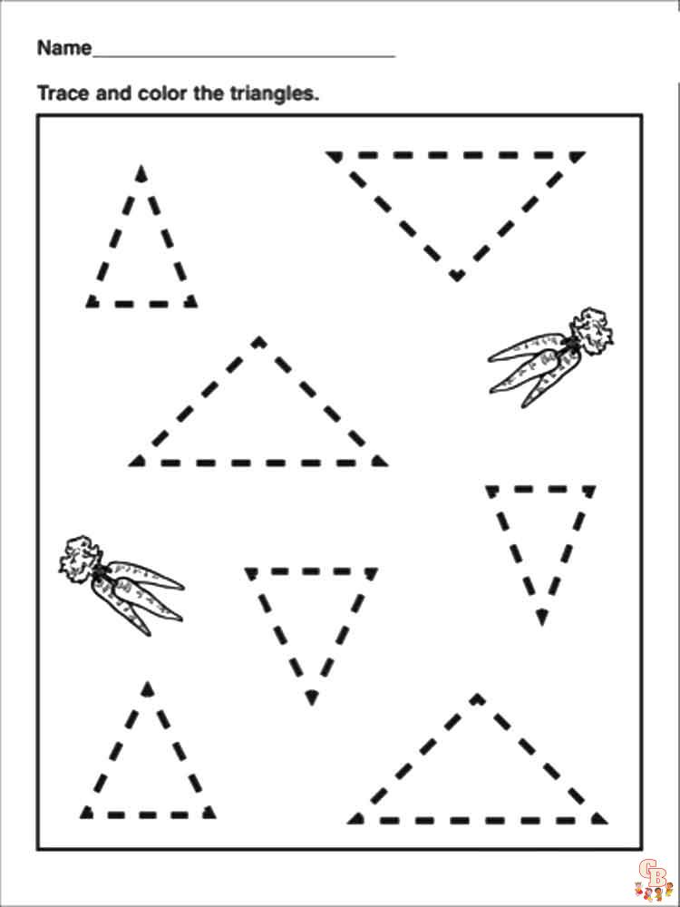 Triangle Coloring Pages 3