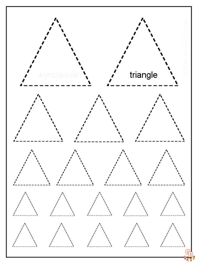 Triangle Coloring Pages 7