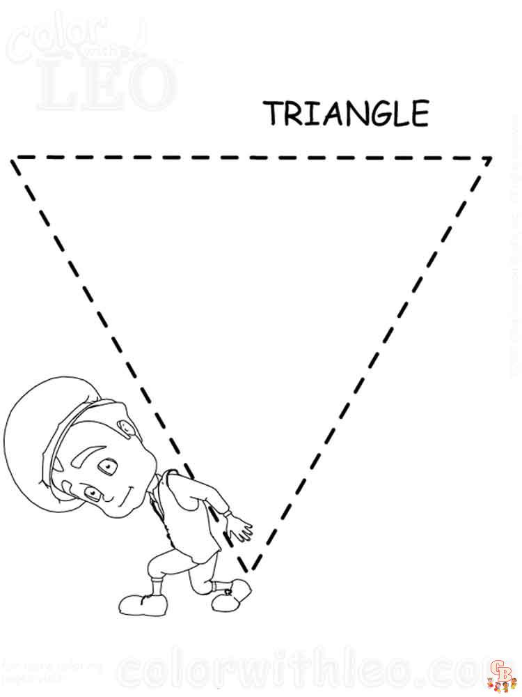Triangle Coloring Pages 8