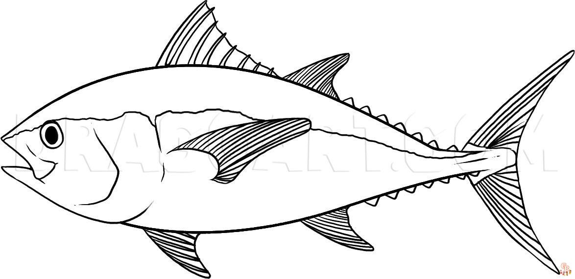 Tuna Fish Coloring Pages 10