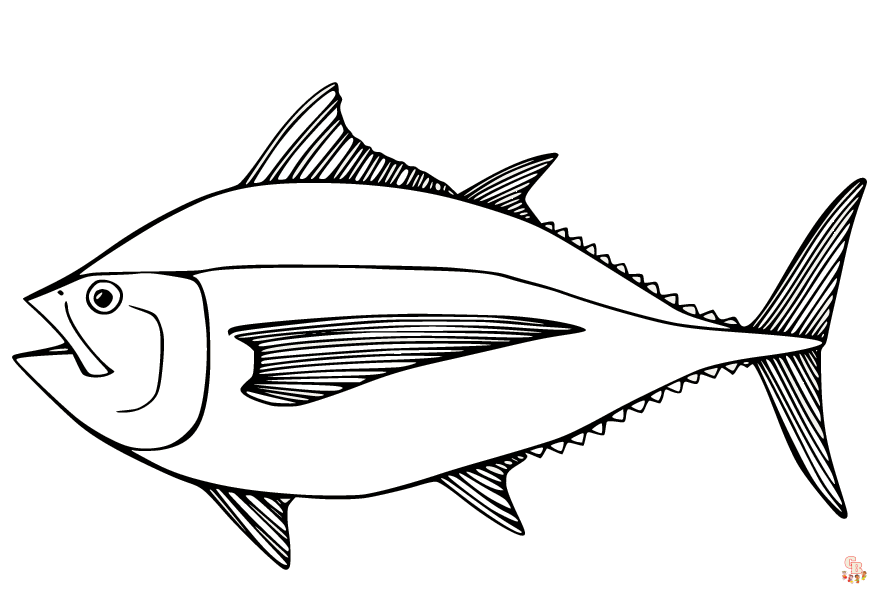 Tuna Fish Coloring Pages 3