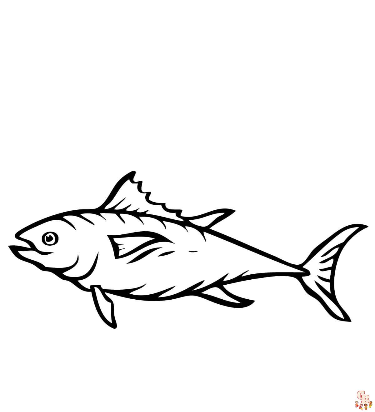 Tuna Fish Coloring Pages 7