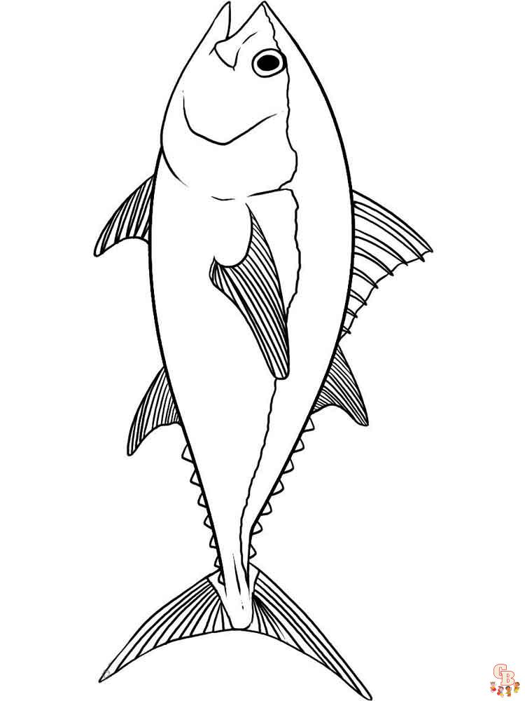 Tuna Fish Coloring Pages 9