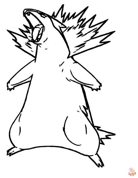 Typhlosion Coloring Pages 5