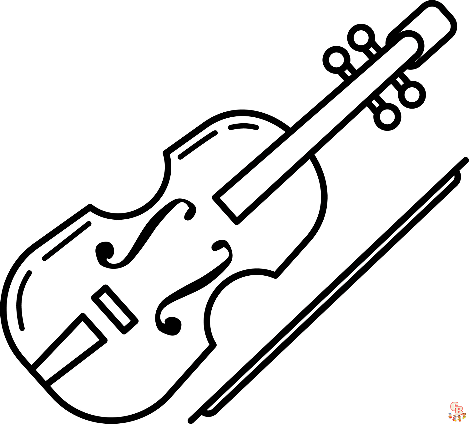 Violin Coloring Pages 3