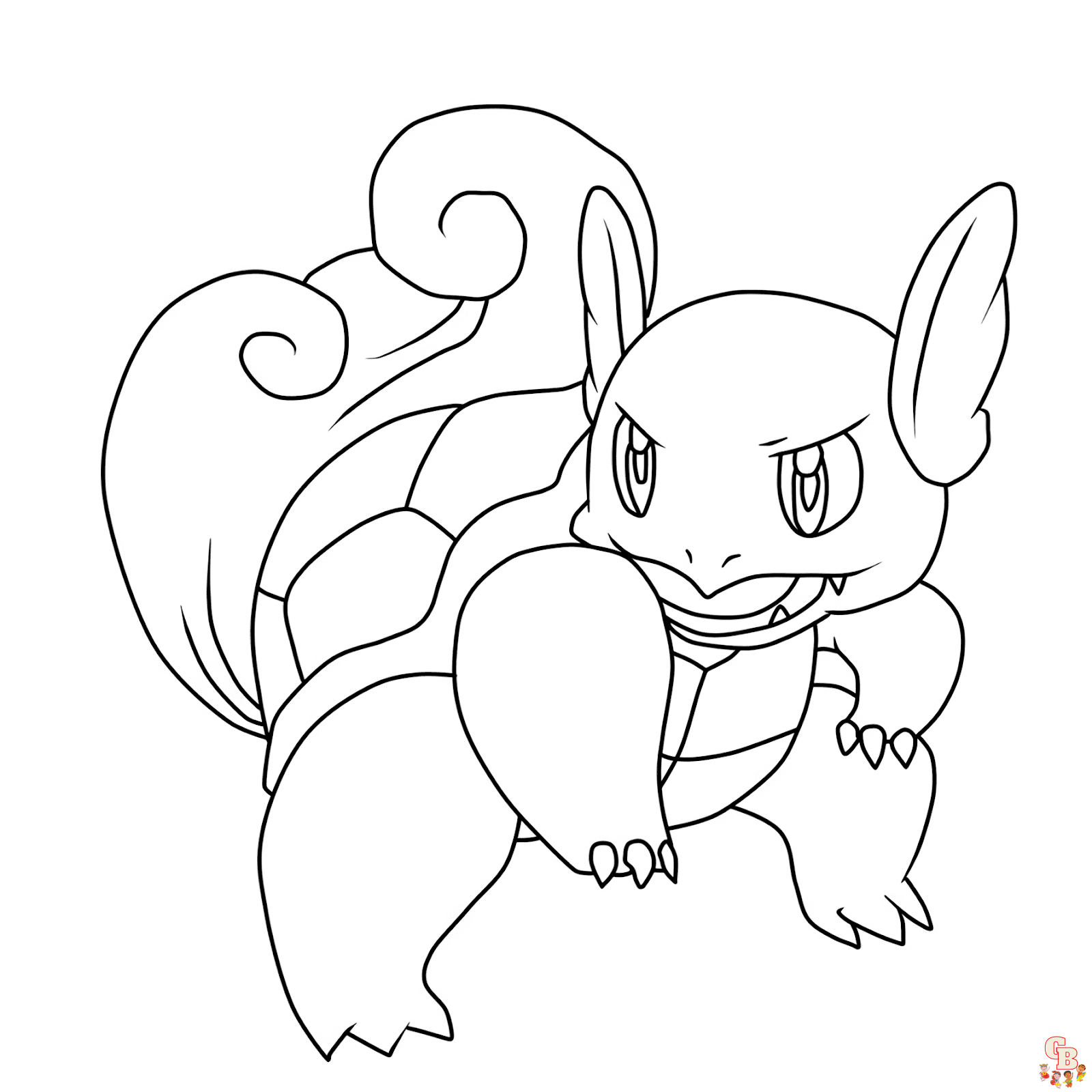 wartortle coloring page ideas pokemon