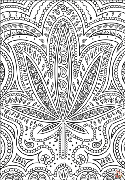 Weed Coloring Pages 1