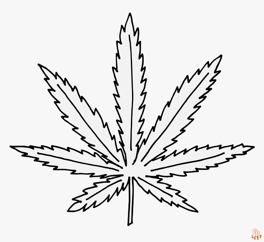 Weed Coloring Pages 5