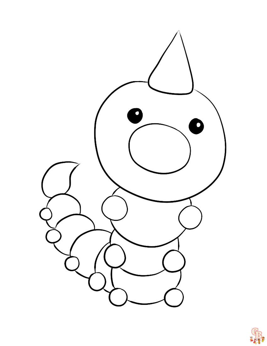 Weedle Coloring Pages