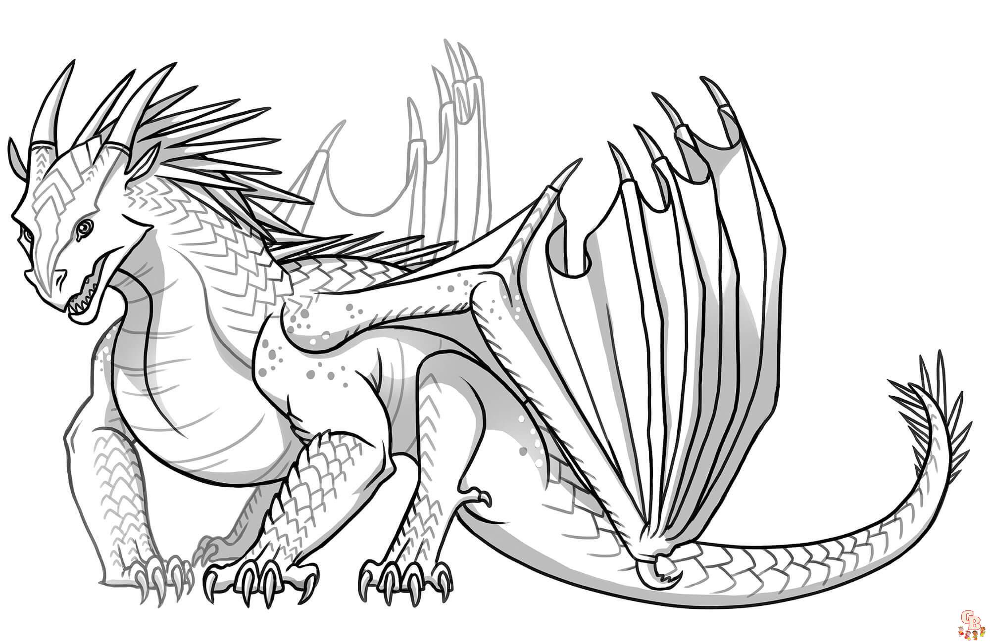Wings of Fire coloring pages 1