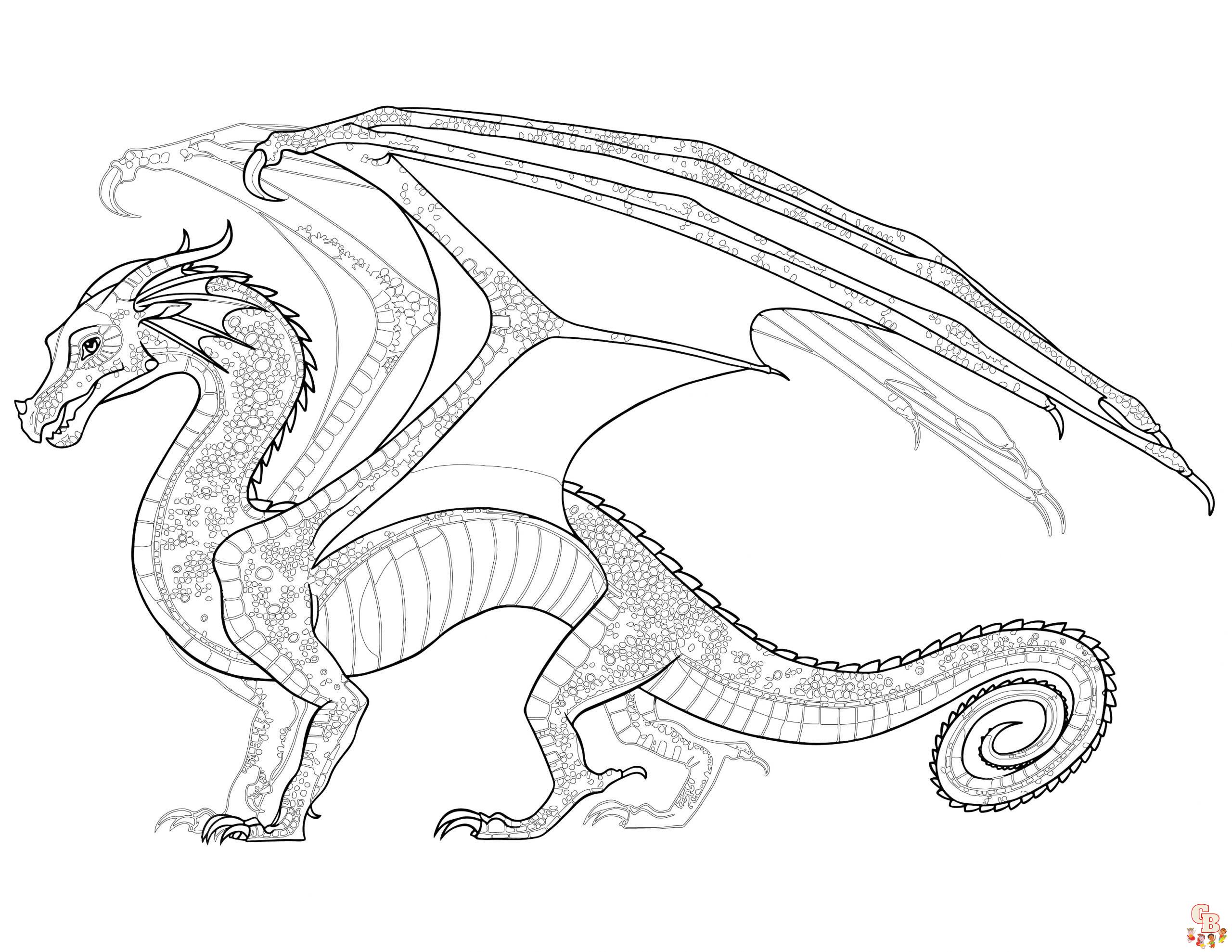 Wings of Fire coloring pages free