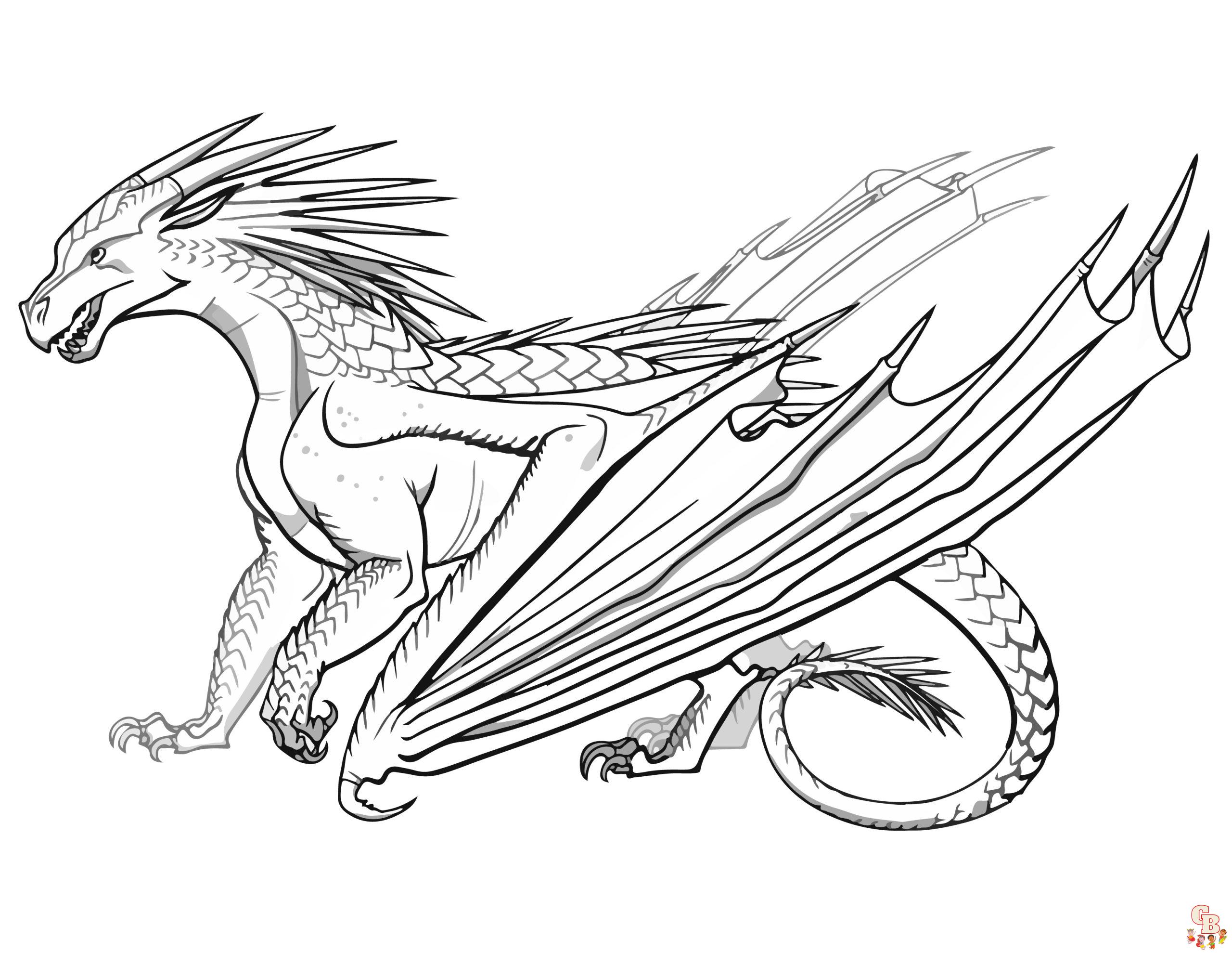 Wings of Fire coloring pages printable 2