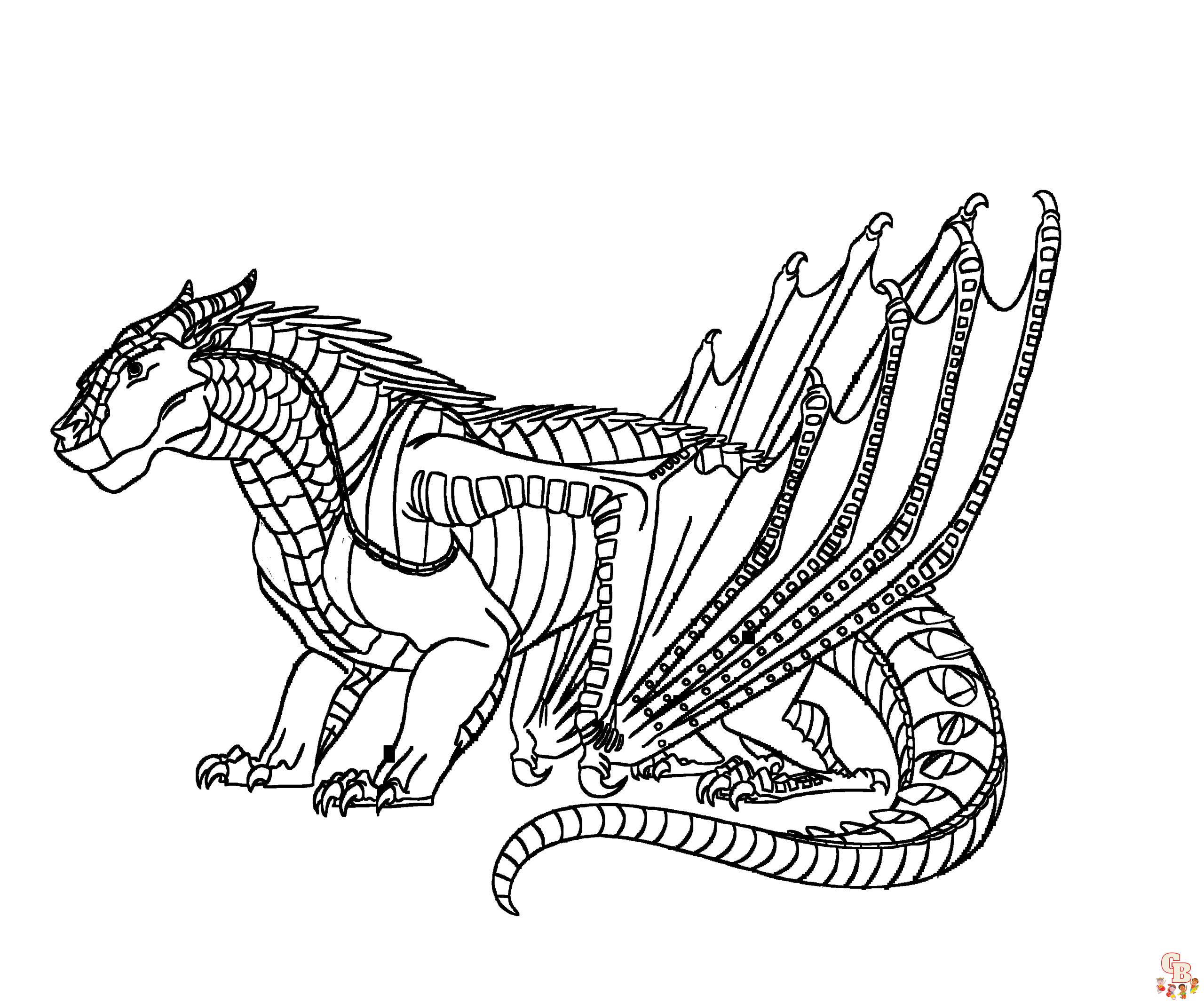 Wings of Fire coloring pages to print