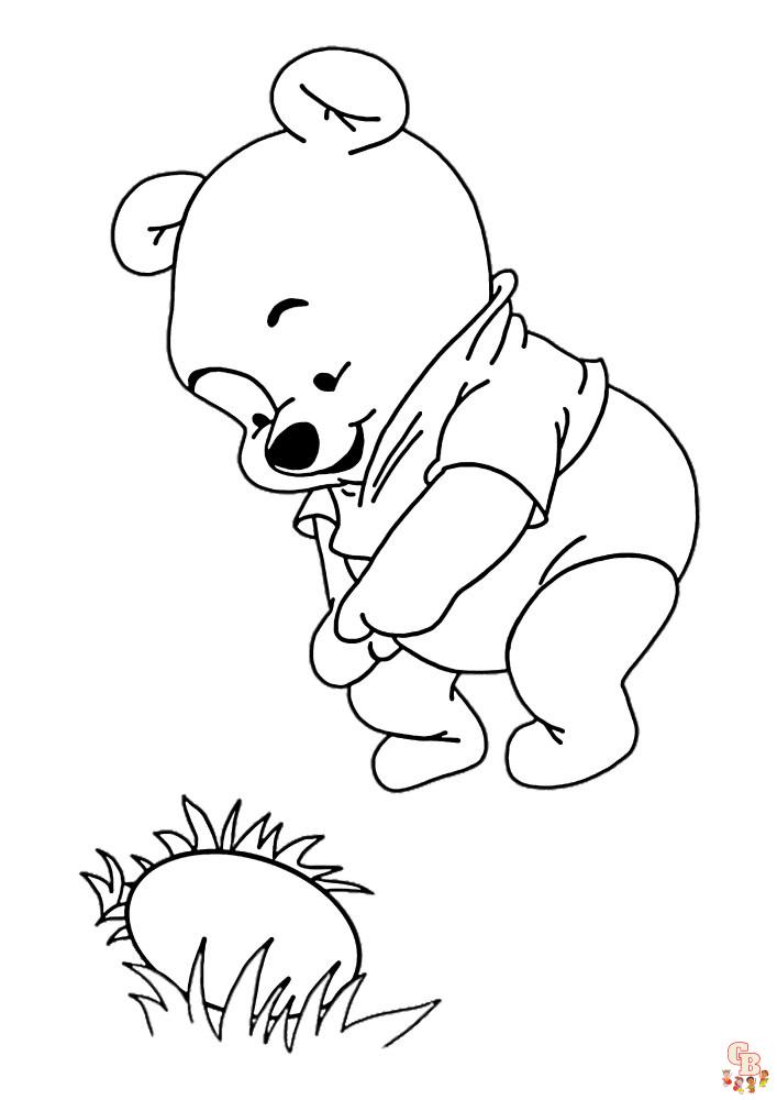 winnie the pooh easter coloring pages