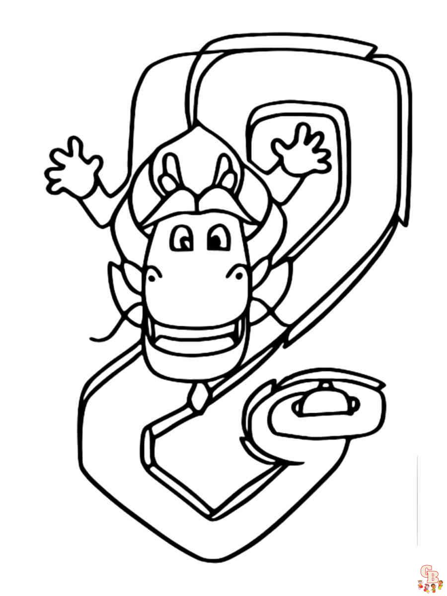 Wish Dragon Coloring Pages 12