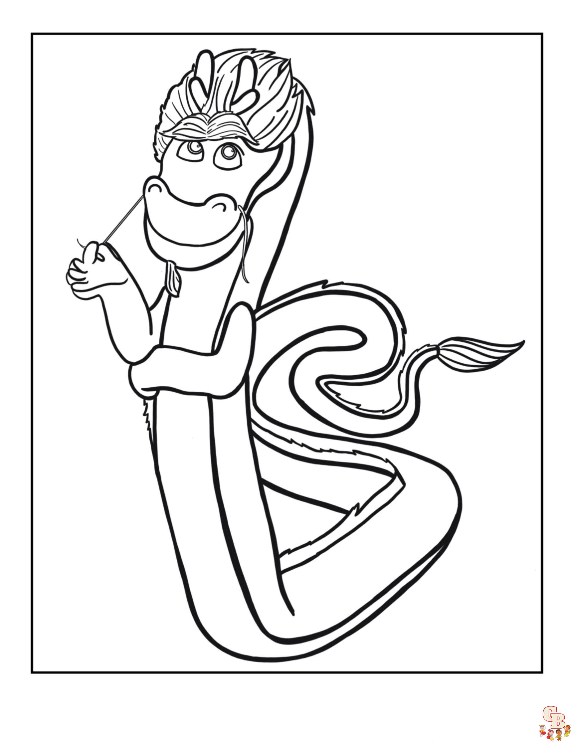 Wish Dragon Coloring Pages 2