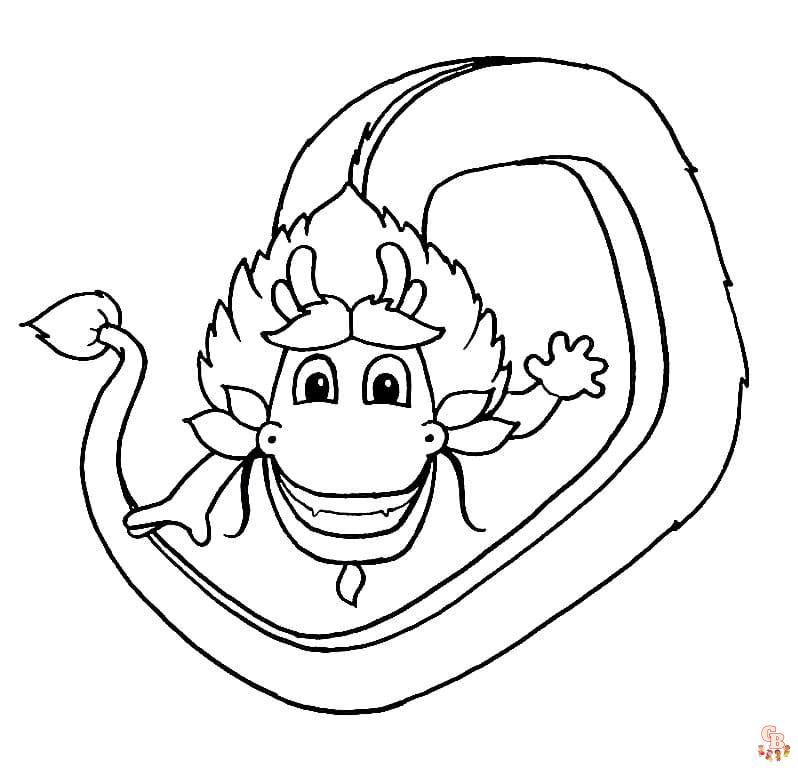 Wish Dragon Coloring Pages 7