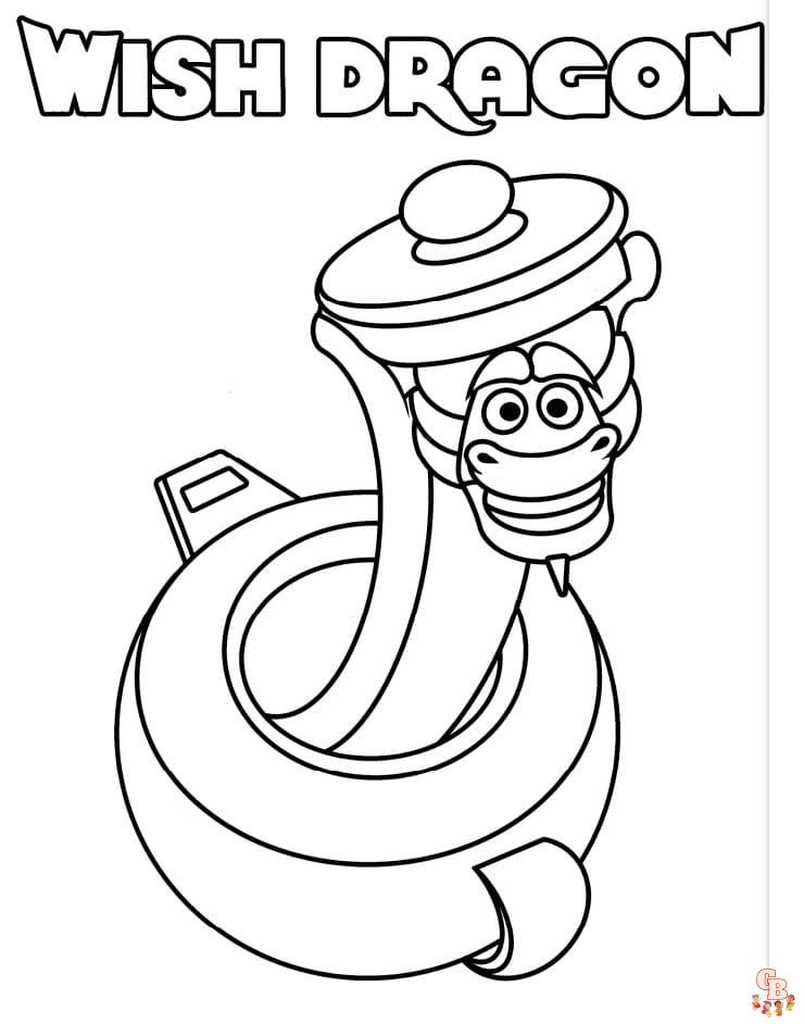 Wish Dragon Coloring Pages 8