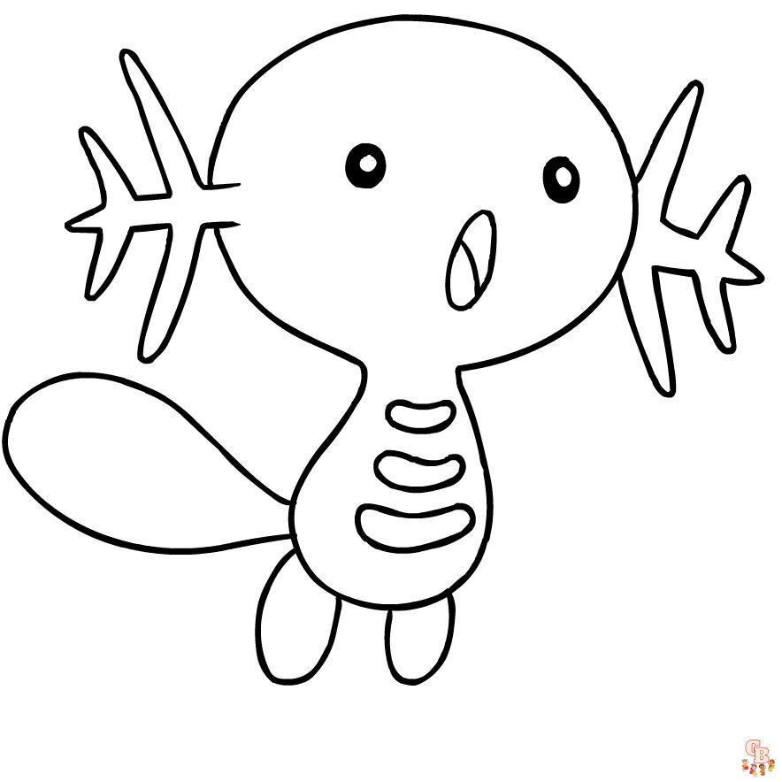 Wooper Coloring Pages 1