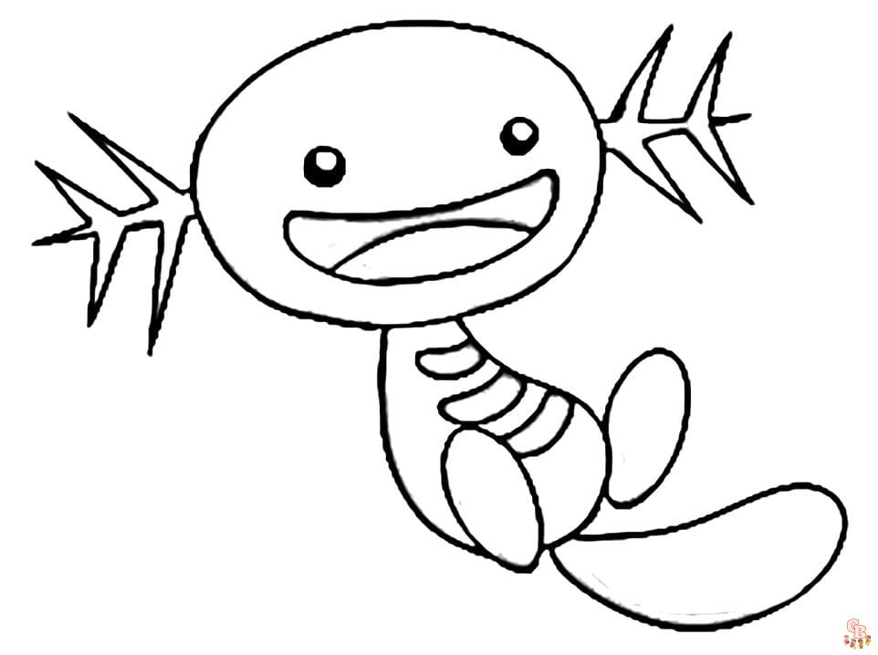 Wooper Coloring Pages 2
