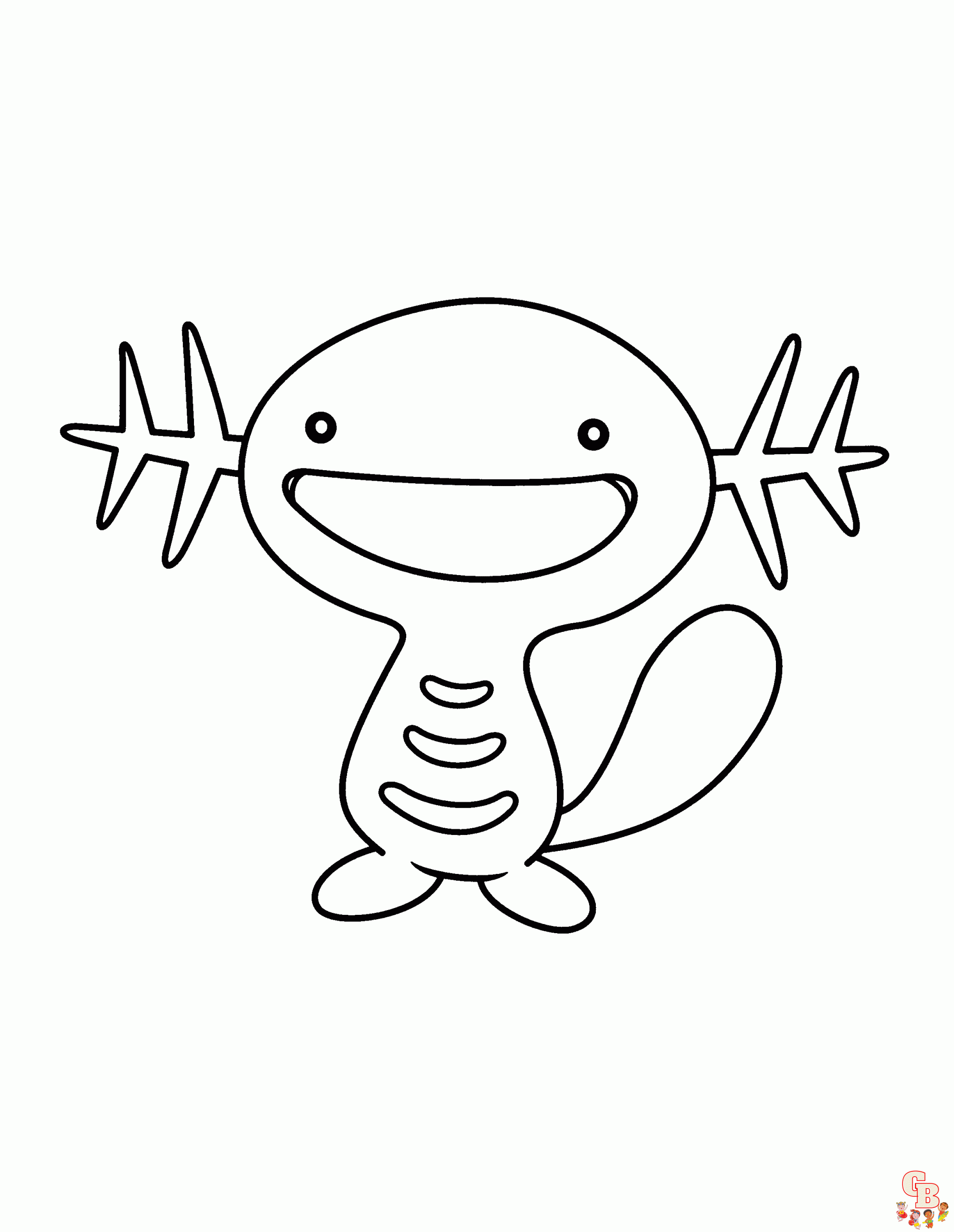 Wooper Coloring Pages 3
