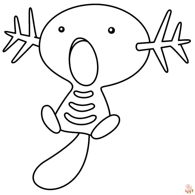 Wooper Coloring Pages 4