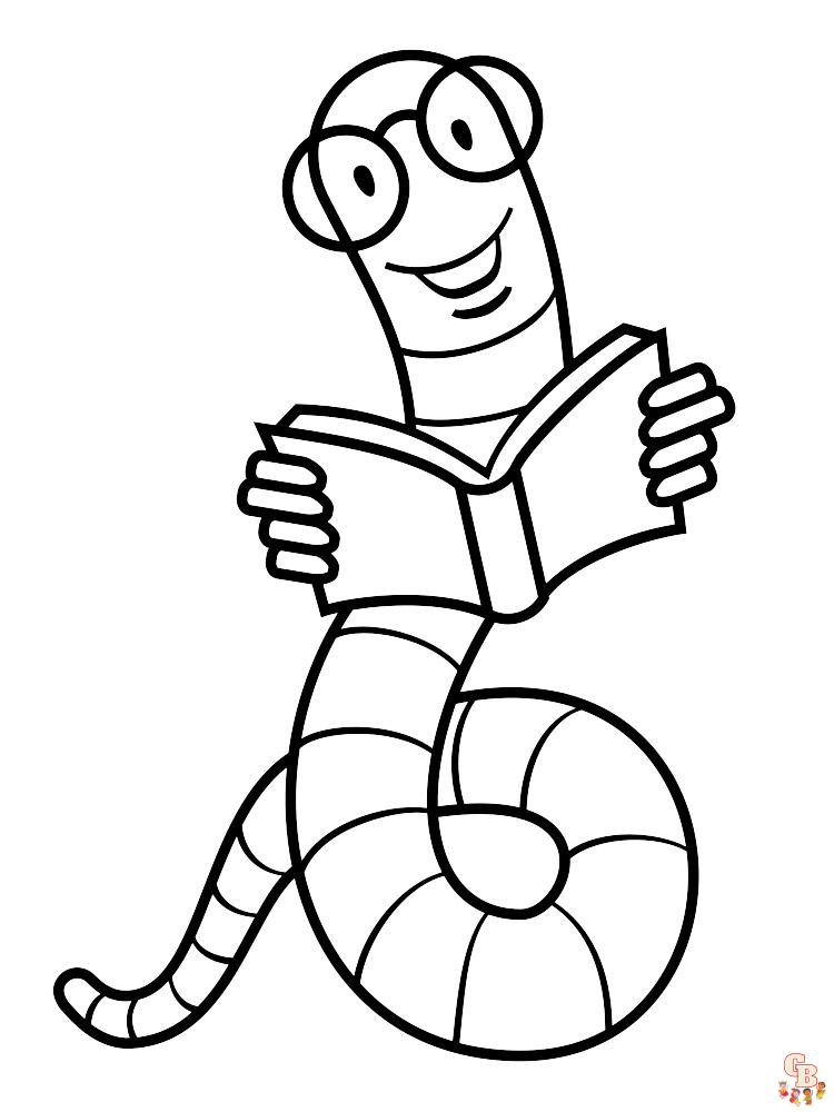 Worm Coloring Pages 18