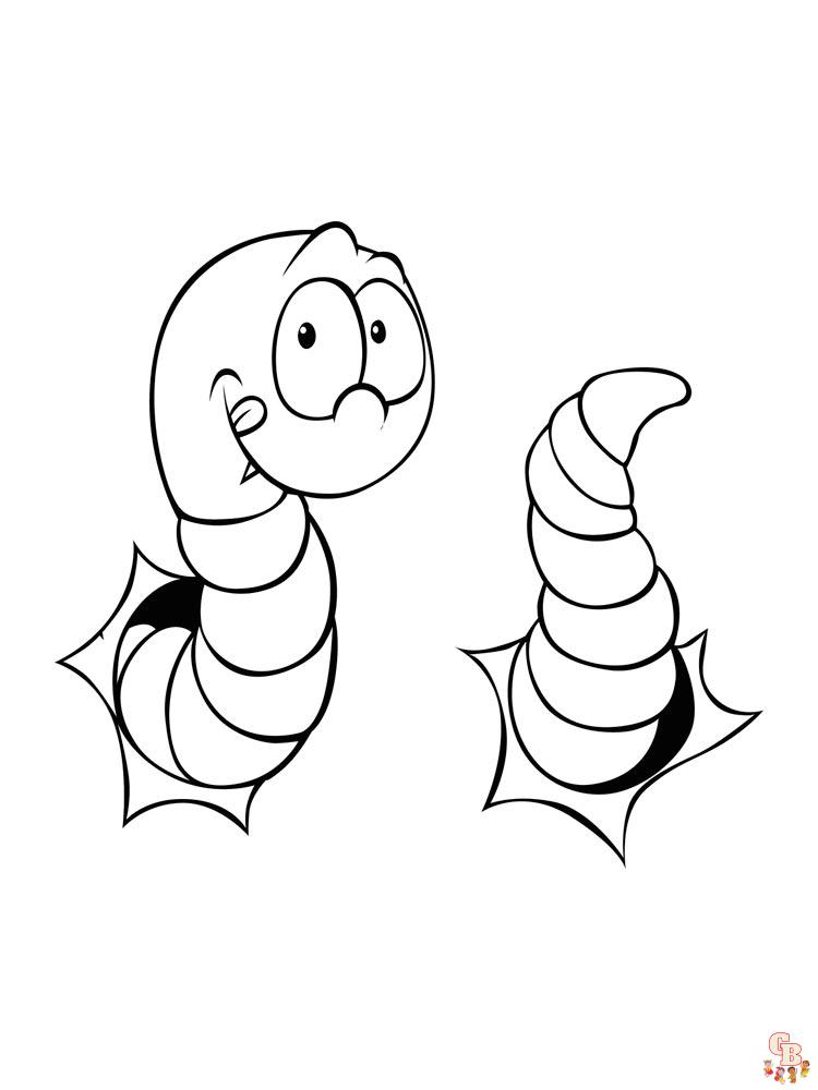 Worm Coloring Pages 20