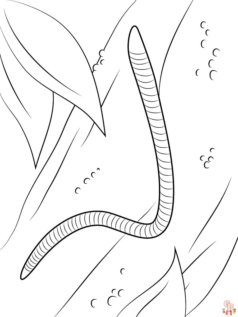 Worm Coloring Pages 22