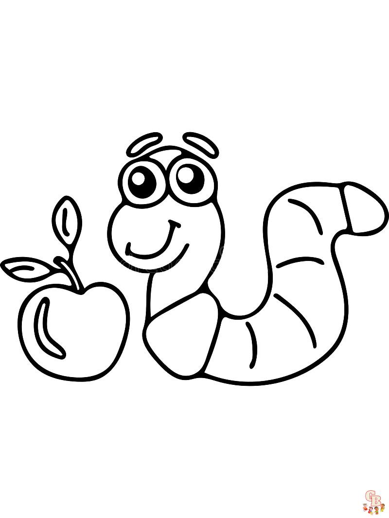 Worm Coloring Pages 26