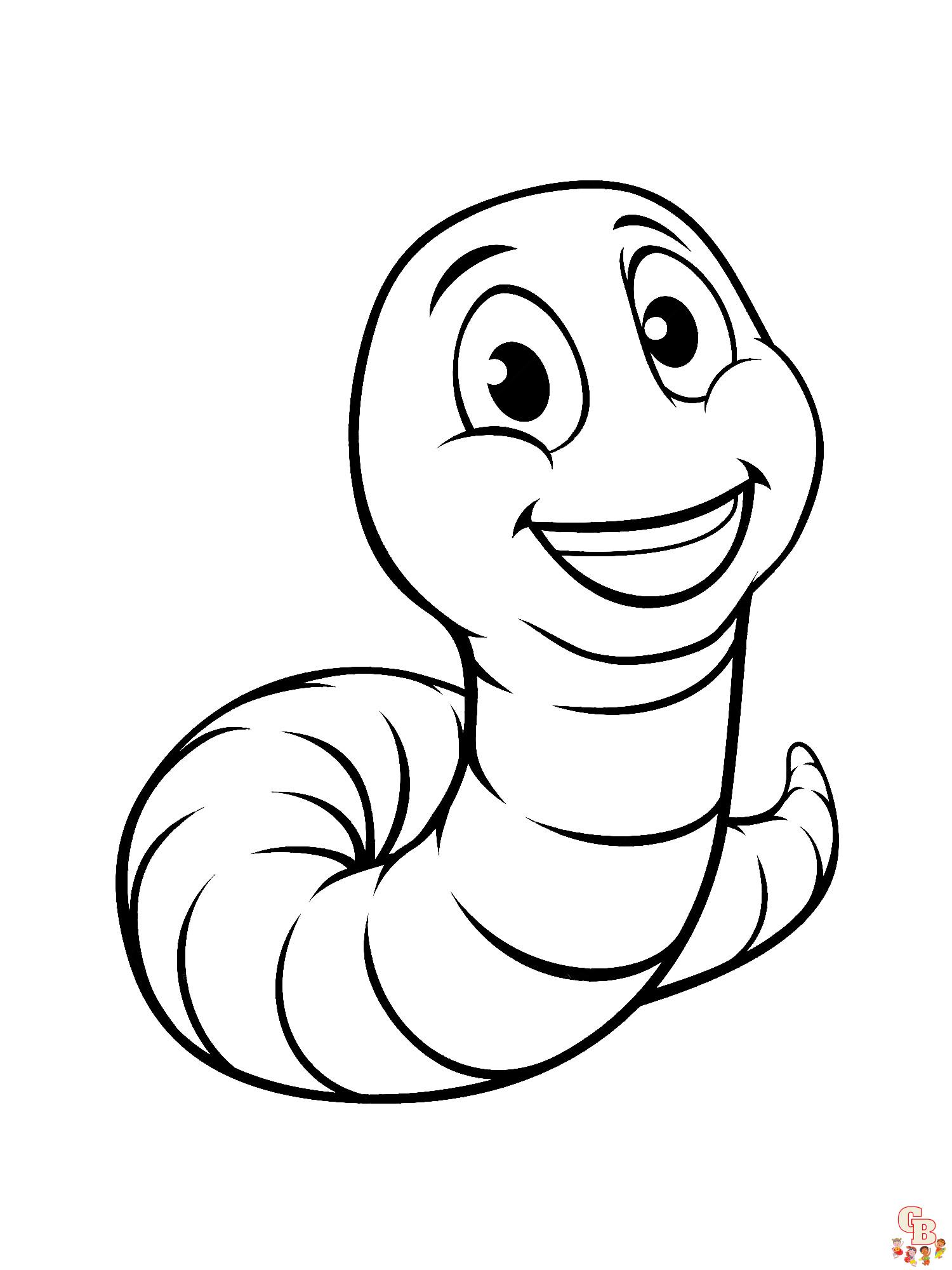 Worm Coloring Pages 27
