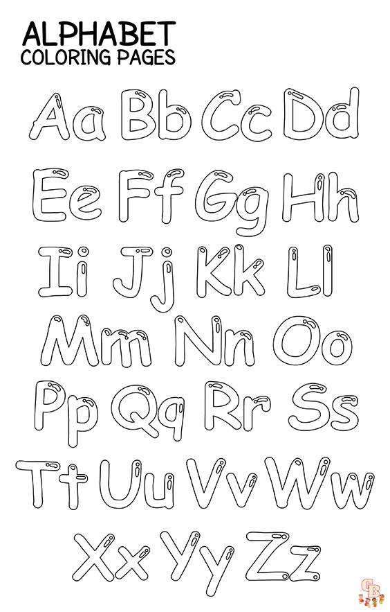 dibujos del alfabeto de la a a la z para colorear