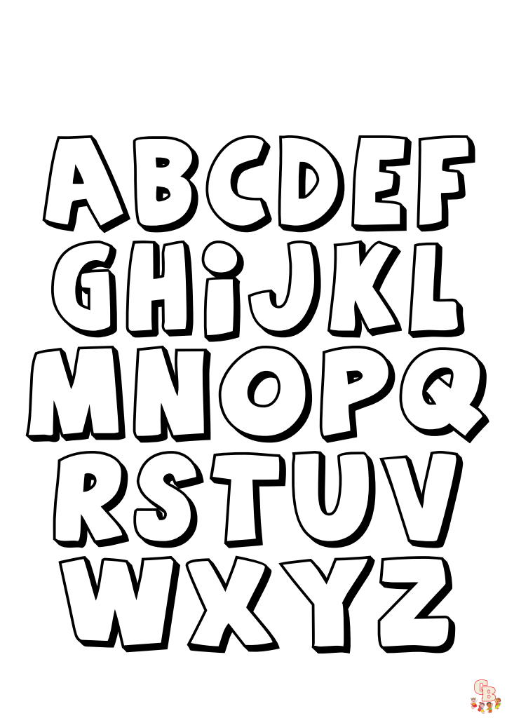 dibujos del alfabeto para colorear az pdf