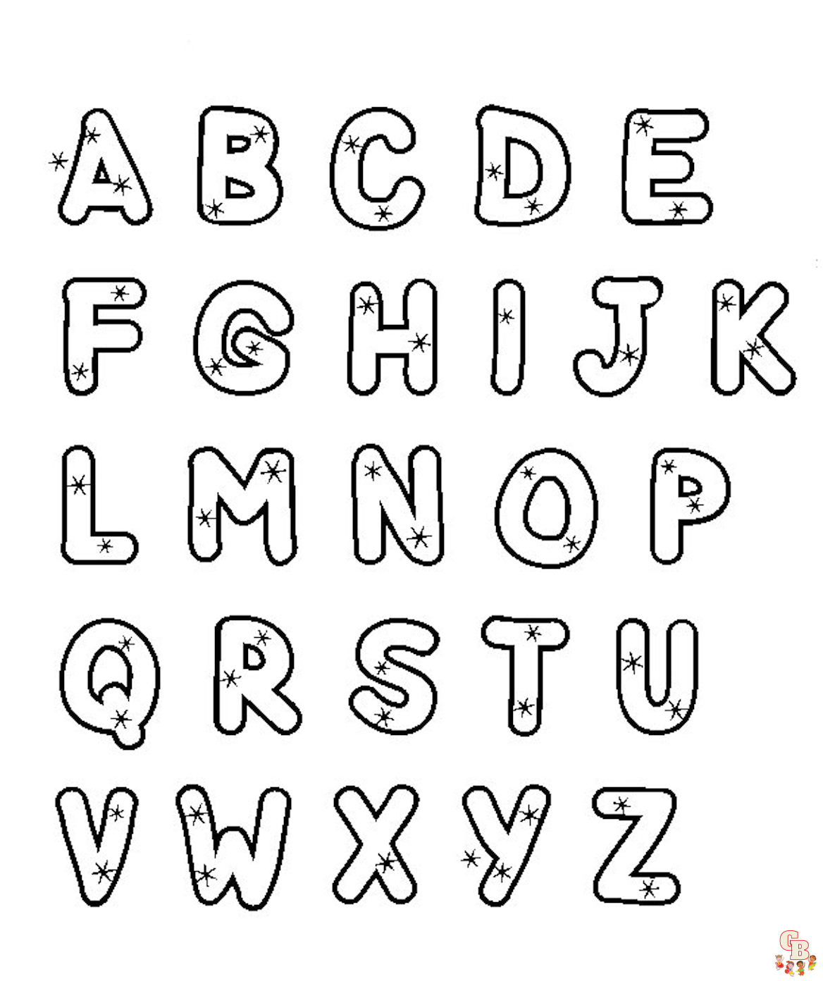 dibujos del alfabeto para colorear para preescolares