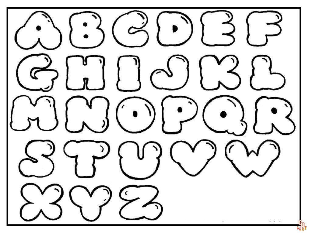 alphabet coloring sheets a z
