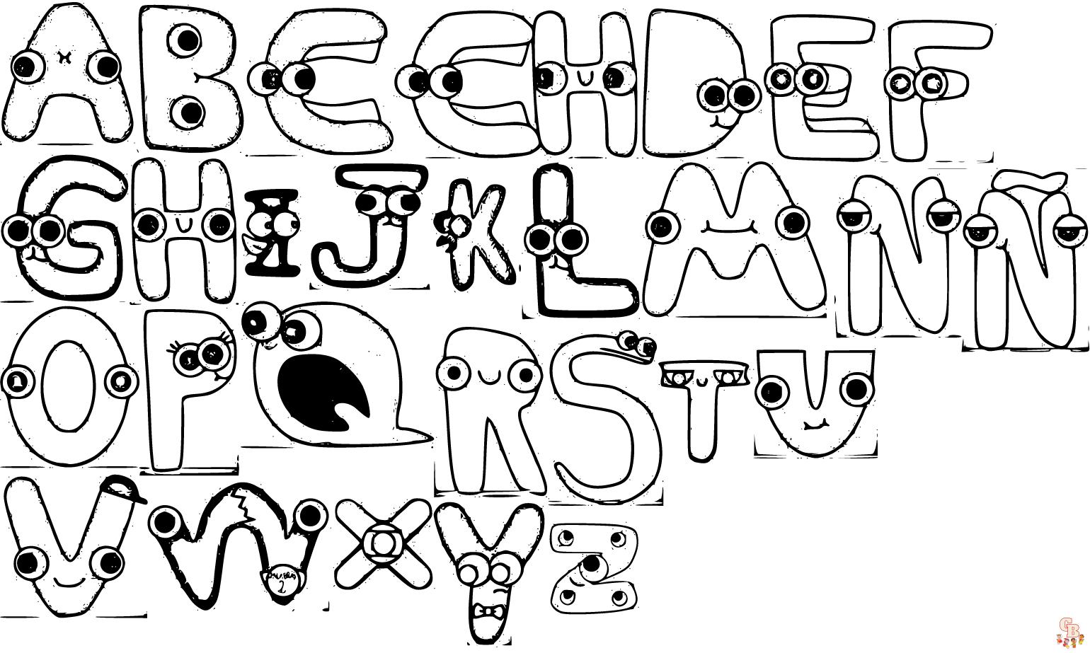 dibujos del alfabeto para colorear 20