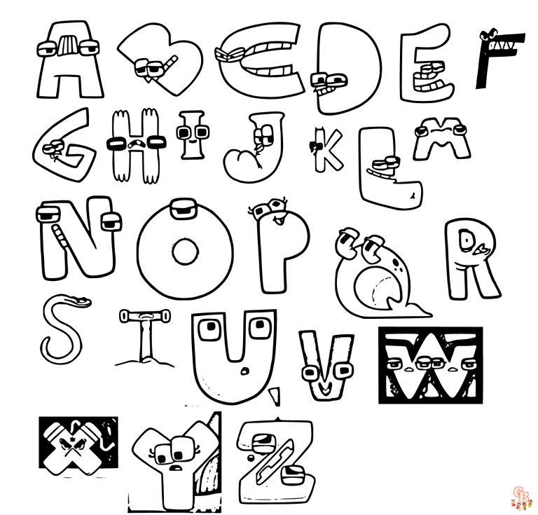 Alphabet Lore Coloring Pages - Fun and Learning Combined!