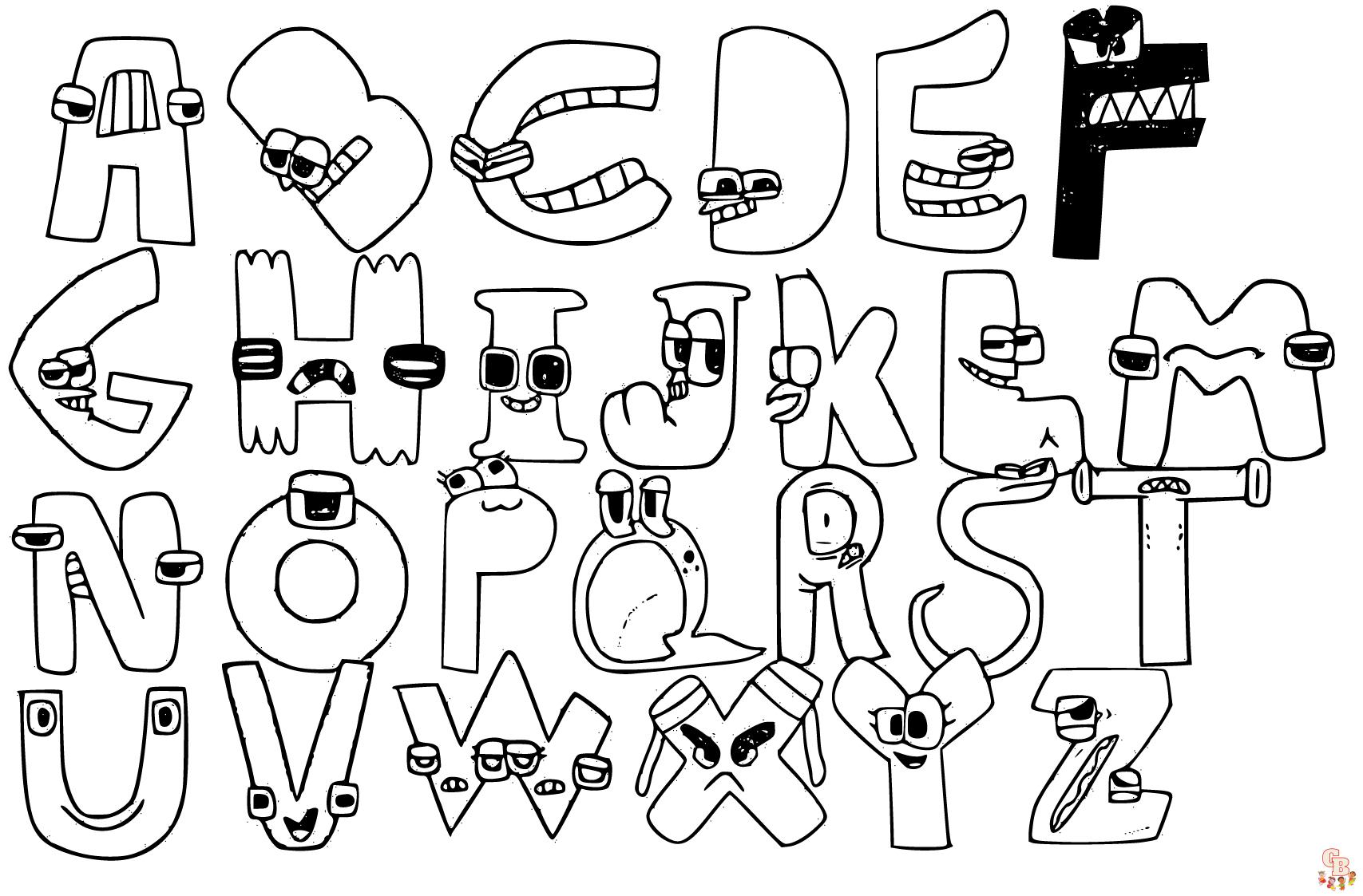 dibujos del alfabeto para colorear 24