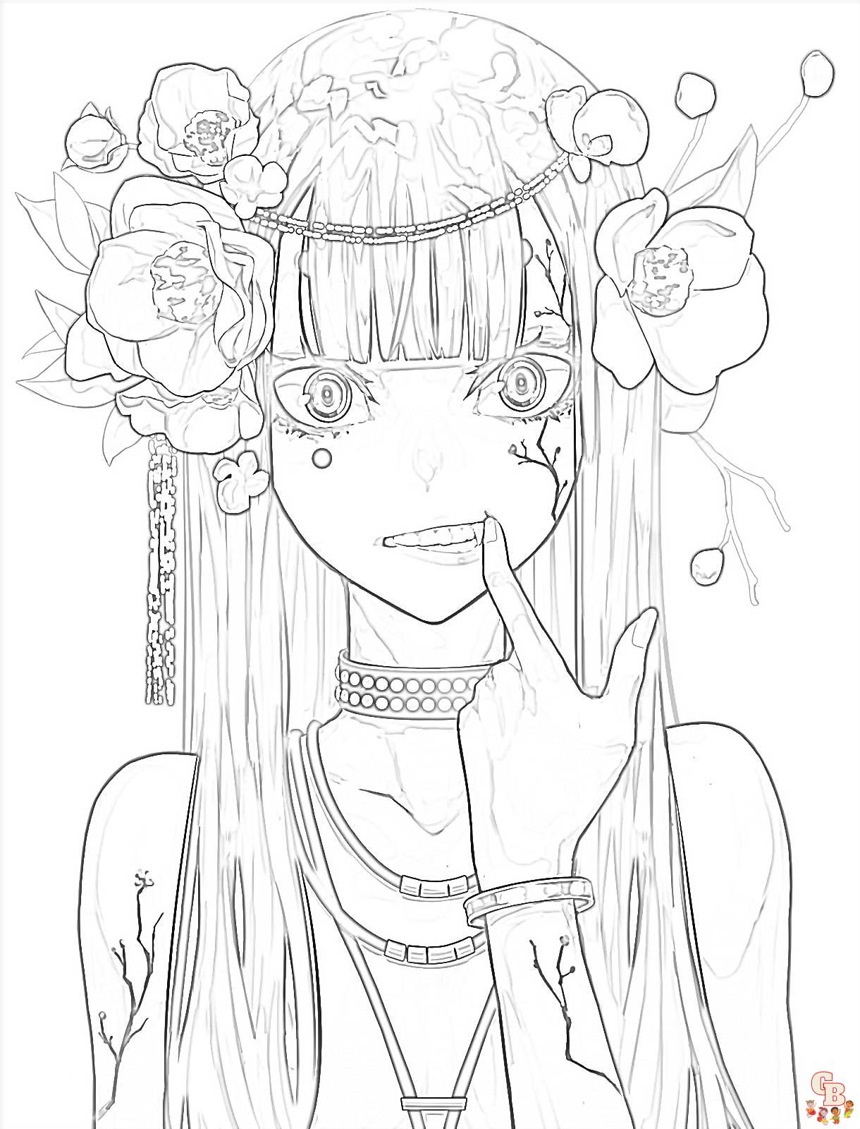 anime coloring pages 1